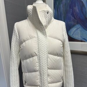 Post Card White Puffer Coat